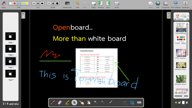 การใช้งานโปรแกรม Openboard เบื้องต้น